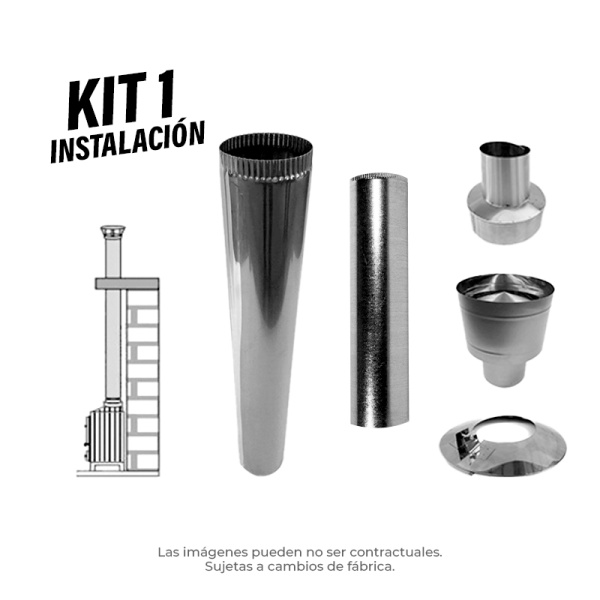 KIT Nº1. por techo o salida recta 6"