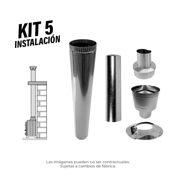 KIT N°5 por techo o salida recta 4"
